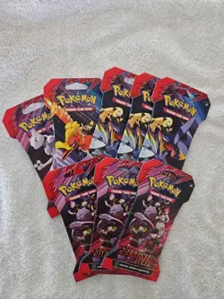 TCG Pokemon Scarlet & Violet Destined Rivals Booster Pack Lot Of 8 - Image 1