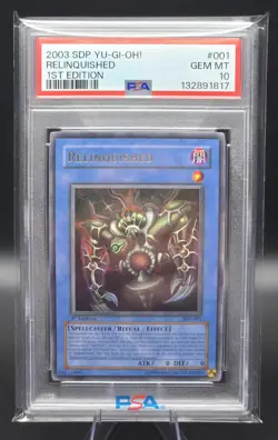 PSA 10 Yu-Gi-Oh 2003 Relinquished SDP-001 Starter Deck: Pegasus 1st Edition - Image 1