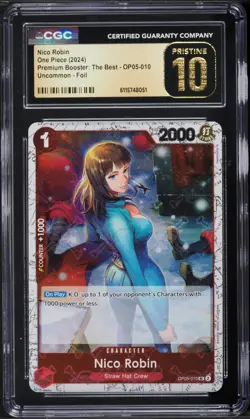 2024 One Piece Premium The Best Foil Nico Robin #OP05-010 CGC 10 PRISTINE - Image 1