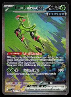 Iron Leaves ex 203/162 Special Illustration Rare Temporal Forces Pokemon Card - Image 1