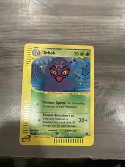 Pokemon TCG Arbok Holo Card Expedition Base Set 003/165 - Image 1