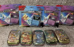 Pokemon Cards Prismatic Stickers And 151 Tin New Sealed Lot - Image 1