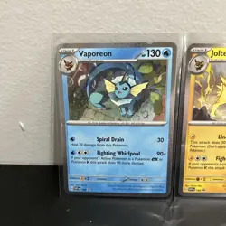 Pokemon TCG Vaporeon & Jolteon & Flareon Cosmos Holo Black Star Promo 3-Card Lot - Image 2
