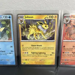 Pokemon TCG Vaporeon & Jolteon & Flareon Cosmos Holo Black Star Promo 3-Card Lot - Image 3