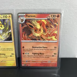 Pokemon TCG Vaporeon & Jolteon & Flareon Cosmos Holo Black Star Promo 3-Card Lot - Image 4