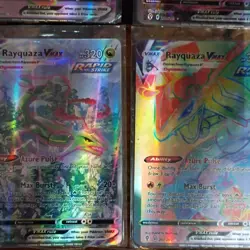 Pokemon TCG VMAX Holo 10 Card Lot Rayquaza Sylveon Cinderace Morpeko Duraludon - Image 1