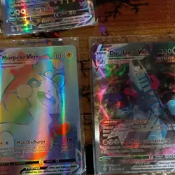 Pokemon TCG VMAX Holo 10 Card Lot Rayquaza Sylveon Cinderace Morpeko Duraludon - Image 3