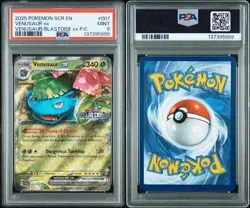 Pokemon TCG Venusaur ex 001/142 Stellar Crown Stamped Promo Card - PSA 9 MINT - Image 3