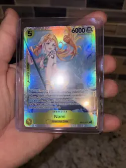 Bandai One Piece CCG Nami EB03-053 Special Holo Character Card 5 Cost 6000 - Image 1