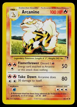Pokemon Card - Arcanine Legendary Collection 36/110 Uncommon Non Holo - Image 1