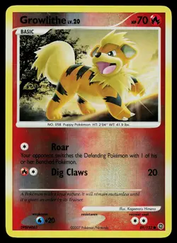 Pokemon Card - Growlithe Secret Wonders 89/132 Common Reverse Holo - Image 1