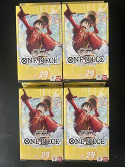 LOT OF 4 One Piece Card Game Egghead Starter Deck ST-29 English NEW! SEALED - Image 1