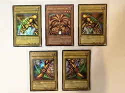 Exodia The Forbidden One - 5 Card Set - Ultra Rare - LOB Set - SEE DESCRIPTION - Image 1