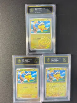 Pokemon Chinese cards Captain Pikachu CBB1C-07 05 03 04/09 Grade 10 - Image 1