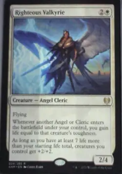 Righteous Valkyrie - Kaldheim: #24, Magic: The Gathering Nm R239 - Image 1