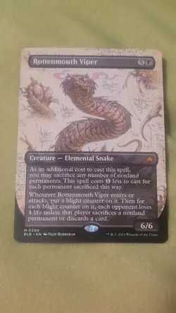 Rottenmouth Viper (Borderless) Bloomburrow Regular - Image 1