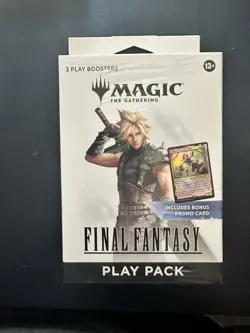 Magic The Gathering Final Fantasy Play Pack w/ 3 Packs & Promo SEALED - Image 1