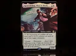 Agent Bishop, Man in Black #258 R (Extended Art) (FOIL) Teenage Mutant Ninja MTG - Image 1