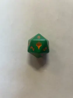 Teenage Mutant Ninja Turtles D20 Dice Green Orange TMNT RPG Gaming Die - Image 2