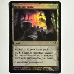 Haunted Fengraf 157/158 Common FOIL Dark Ascension Magic the Gathering MTG LP - Image 1
