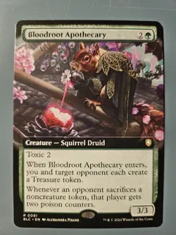 Bloodroot Apothecary #0061 Extended Art Commander: Bloomburrow MTG - Image 1