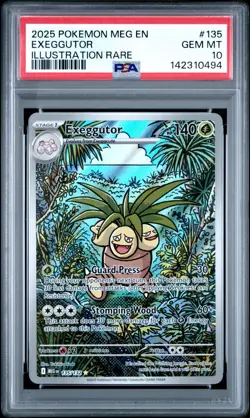 Exeggutor 135 Pokemon Mega Evolution Illustration Rare PSA 10 GEM MINT Card - Image 1