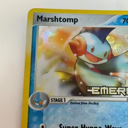 Pokemon Marshtomp EX Emerald Holo Stamped 36/106 2005 TCG Card Damaged/Creased - Image 2