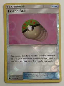 Friend Ball 131/168 Pokemon TCG SM Celestial Storm Reverse Holo LP - Image 1
