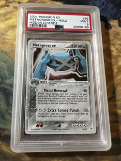2004 Pokemon Ex Metagross Ex Holo Hidden Legends 95/101 PSA 9 - Image 1