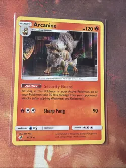 Arcanine 6/18 Holo Rare Detective Pikachu 2019 Pokemon MPC Film Near Mint Card - Image 1