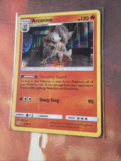 Arcanine 6/18 Holo Rare Detective Pikachu 2019 Pokemon MPC Film Near Mint Card - Image 2