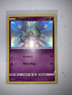 Pokemon Hidden Fates Shuppet Holo Rare Card SV16/SV94 NM - Image 1
