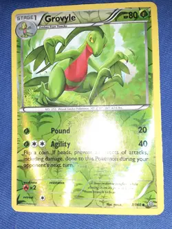 Grovyle 7/160 Reverse Holo Uncommon Pokemon XY Primal Clash NM - Image 1