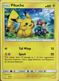 Pikachu - 29/30 - SM Trainer Kit: Lycanroc & Alolan Raichu Pokemon 2017 - Image 1