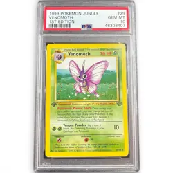 1999 Pokemon Jungle Venomoth 1st Edition PSA 10 GEM MINT #29 WOTC 🦋 - Image 1