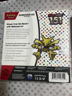 Pokemon Scarlet & Violet 151 Alakazam EX Collection Box New Factory Sealed 🔥 - Image 2