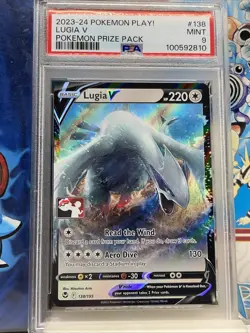 2023-2024 POKEMON PLAY! POKEMON PRIZE PACK #138 LUGIA V PSA 9 - Image 3