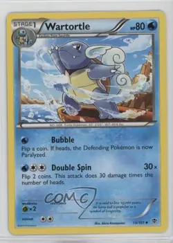 Wartortle Pokemon Black & White Plasma Blast #15 - Image 1