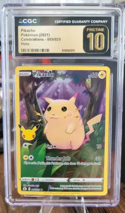 2021 Pokemon Pikachu 005/025 Celebrations Holo Full Art - Image 1