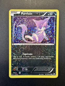 Purrloin RC13/RC25 LP+ / NM Pokemon TCG Legendary Treasures Radiant Collection - Image 1