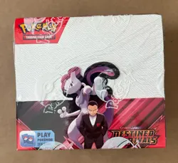 Destined Rivals Booster Box Sealed Scarlet & Violet Pokemon SEAL TEAR Mewtwo - Image 1