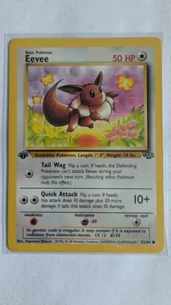 Eevee 51/64 Jungle Regular 1st Edition Pokemon TCG - Image 1