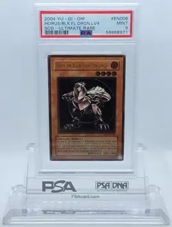 2004 YUGIOH SOD-EN006 HORUS BLACK FLAME DRAGON LV4 ULTIMATE PSA 9 MINT #56868971 - Image 2