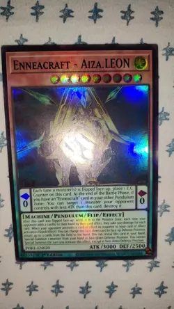 Yu-Gi-Oh! TCG Enneacraft - Aiza.LEON Super Rare 1st Edition PHRE-EN020 NM - Image 1