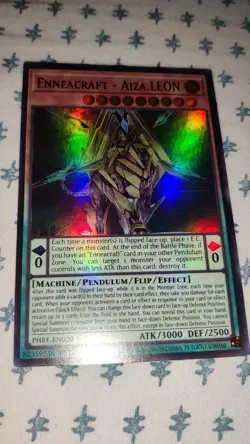 Yu-Gi-Oh! TCG Enneacraft - Aiza.LEON Super Rare 1st Edition PHRE-EN020 NM - Image 3