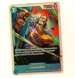 Crocodile OP09-046 Premium Booster Reprint Foil Super Rare One Piece Card - Image 1