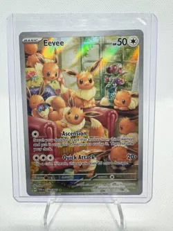 Eevee 188/167 Illustration Rare Twilight Masquerade Pokemon TCG NM Card Secret - Image 1