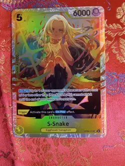 S-Snake op08-112 TWO LEGENDS ONE PIECE Card CCG SECRET RARE TCG Egghead Seraphim - Image 1