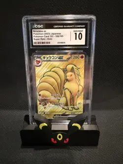 Ninetales ex 188/165 Sv2a: Pokemon Card 151 Holo (Japanese) CGC GEM MINT 10 - Image 1