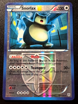 Snorlax 101/135 B&W Plasma Storm Pokemon Card Reverse Holo Foil Rare MP - Image 1